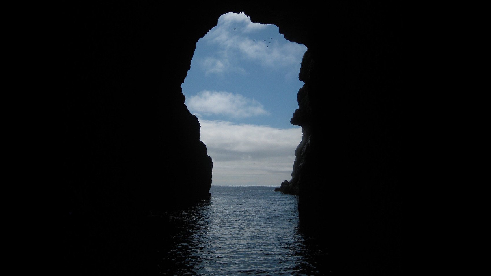 Klæmintsgjógv, the world's largest sea cave, Faroe Islands